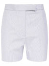 RWB Pinstripe Classic Backstrap Shorts Medium Grey - THOM BROWNE - BALAAN 2