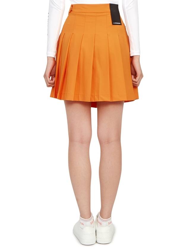 Women's Adina Golf Skirt Orange - J.LINDEBERG - BALAAN 5