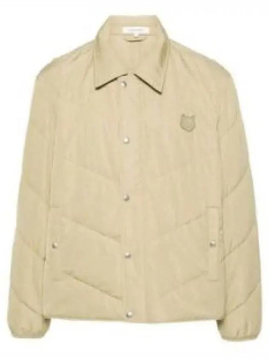 Quilted Nylon Frontal Logo Patch Jacket Canvas - MAISON KITSUNE - BALAAN 2