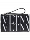 Times logo zipper card wallet - VALENTINO - BALAAN.