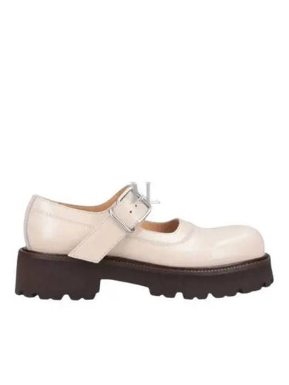 Shiny Leather Mary Jane Ballerina Cream - MAISON MARGIELA - BALAAN 2