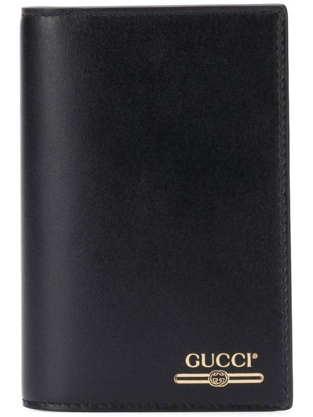 Logo Passport Wallet Black - GUCCI - BALAAN 1