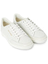 Court Classic Perforated Leather Low Top Sneakers White - SAINT LAURENT - BALAAN 4