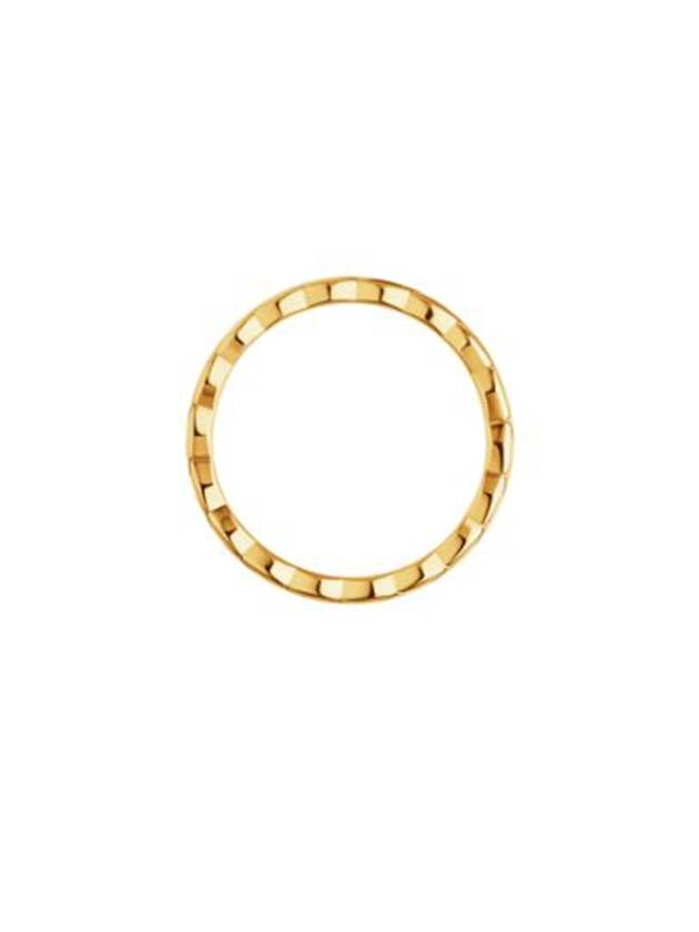 Coco Crush Quilted Motif Mini 18K Ring Gold - CHANEL - BALAAN 4