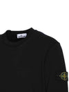 Wappen Patch Garment Dyed Sweatshirt Black - STONE ISLAND - BALAAN 5