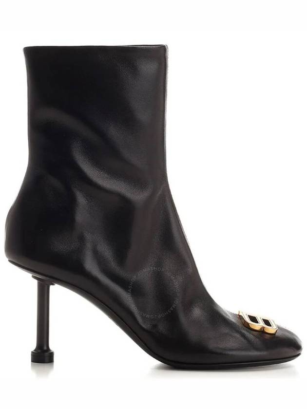 Groupie Leather Ankle Boots Black - BALENCIAGA - BALAAN 2