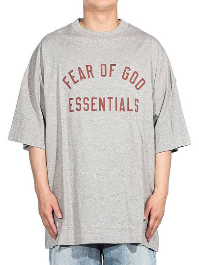 Jersey Crew Neck Short Sleeve T-Shirt Grey - FEAR OF GOD - BALAAN 2