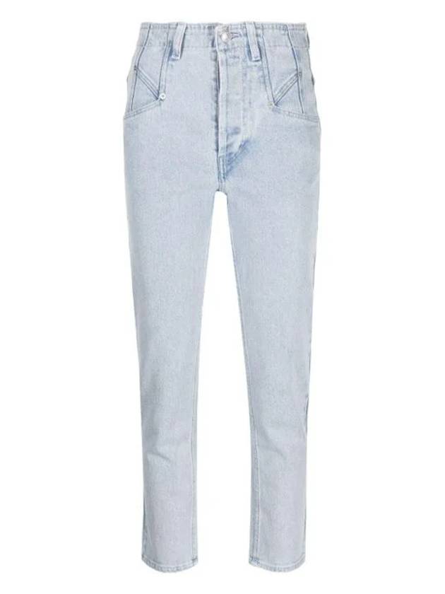 Niliane Slim Denim Jeans Light Blue - ISABEL MARANT - BALAAN 1