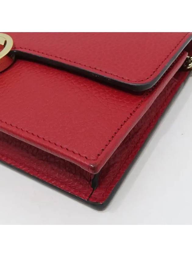 510314 Red leather GG interlocking WOC long wallet and mini crossbag - GUCCI - BALAAN 6