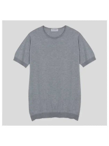 Belden knit t shirt silver - JOHN SMEDLEY - BALAAN 1