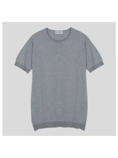 Belden knit t shirt silver - JOHN SMEDLEY - BALAAN 1