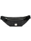 Logo Leather Belt Bag Black - MCM - BALAAN 1