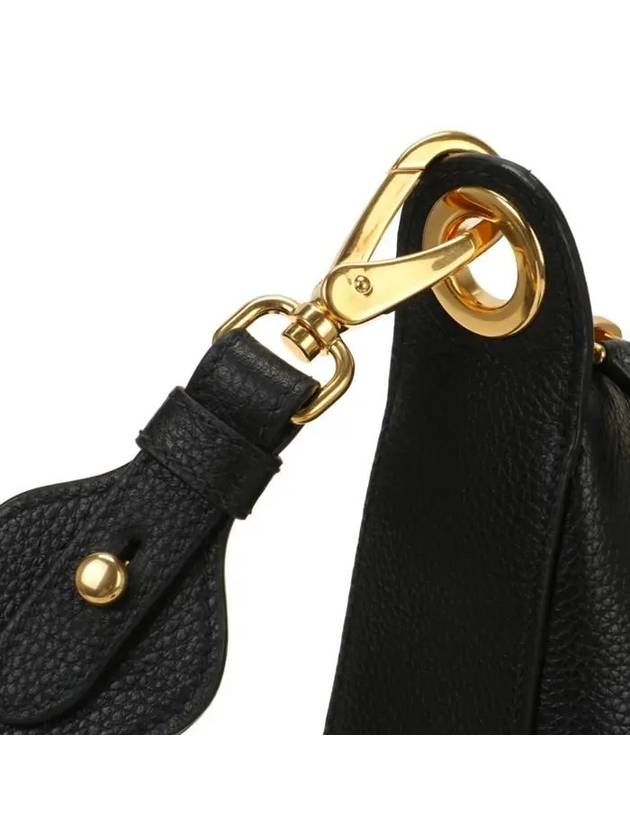 Vitello Penix Small Hobo Shoulder Bag Black - PRADA - BALAAN 9