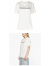 Logo Sequin Cotton Short Sleeve T-Shirt White - MONCLER - BALAAN 5