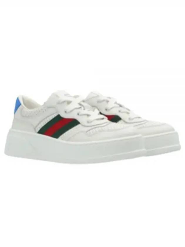 Kids Interlocking G Web Sneakers White 702916 UPG10 - GUCCI - BALAAN 1