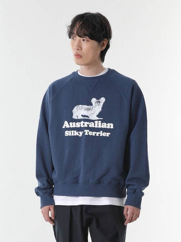 Silky Terrier Overfit Sweatshirt Navy - CODE I'M - BALAAN 1