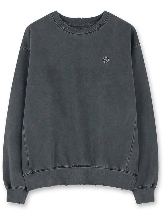 Pigment Damage Sweatshirt Grey - NUAKLE - BALAAN 1