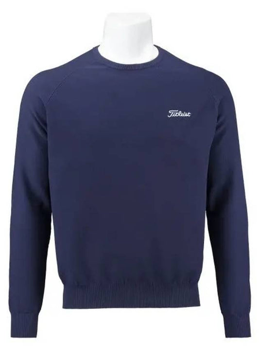 24 Pique Crew Neck Knit TLPMK130J NV Men s - TITLEIST - BALAAN 1