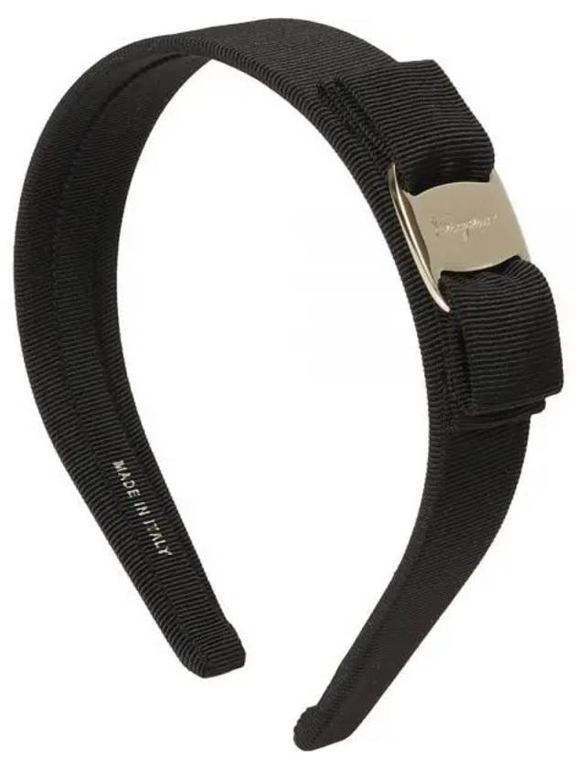 Vara Bow Hairband Black - SALVATORE FERRAGAMO - BALAAN 2