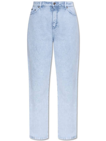 Dolce & Gabbana Jeans With Logo, Women's, Light Blue - DOLCE&GABBANA - BALAAN 1