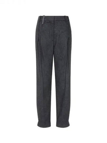 Women s Monili Loop Cashmere Wool Pants Black 270921 - BRUNELLO CUCINELLI - BALAAN 1