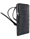 Gancini Embossed Travel Cross Bag Black - SALVATORE FERRAGAMO - BALAAN 5