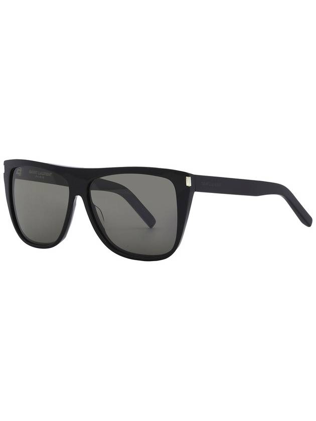 Saint Laurent Smoke Grey Rectangular Unisex Sunglasses SL 1 002 59 - SAINT LAURENT - BALAAN 3