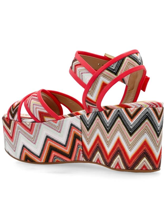 Missoni Patterned Platform Sandals, Women's, Multicolour - MISSONI - BALAAN 5