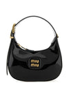 Patent Leather Hobo Tote Bag Black - MIU MIU - BALAAN 1