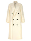 Breasted Double Coat White - AMI - BALAAN 1