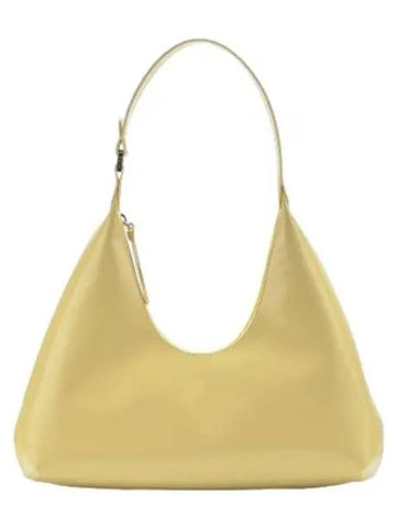 Women s Amber Semi Patent Shoulder Bag Corn Silk - BY FAR - BALAAN 1