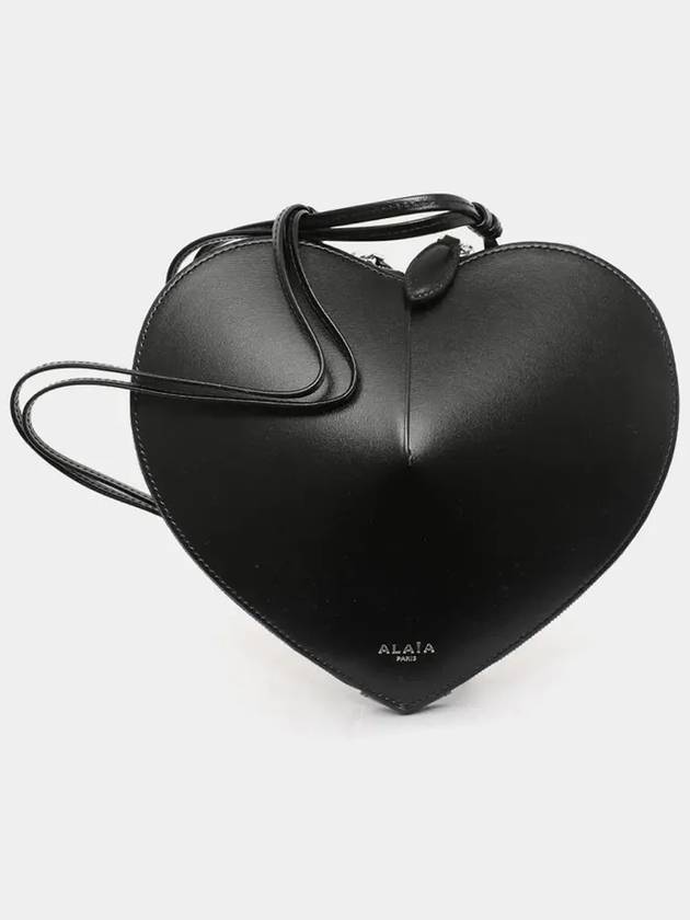 Heart Shoulder Cross Bag Black - ALAIA - BALAAN 4