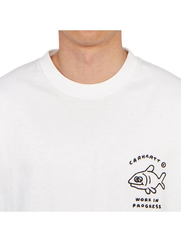 Icon Embroidery Short Sleeve T-Shirt White - CARHARTT WIP - BALAAN 6