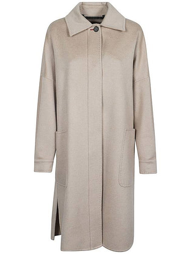 Max Mara Coats Beige - MAX MARA - BALAAN 1