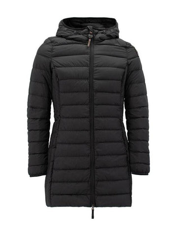 Women's Irene IRENE Light Down Long Padded Jacket Black - PARAJUMPERS - BALAAN 1