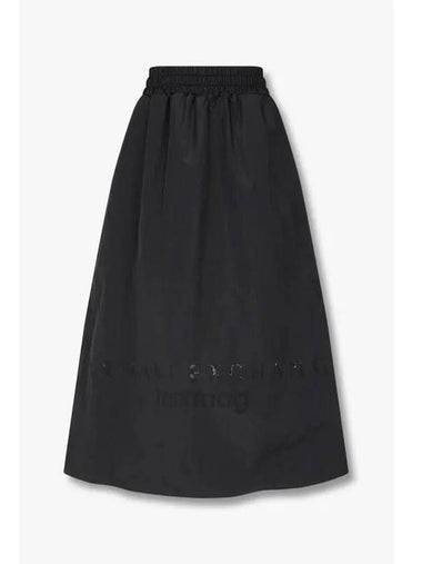 Women s Punching Logo Nylon Skirt Black - ARMANI EXCHANGE - BALAAN 1