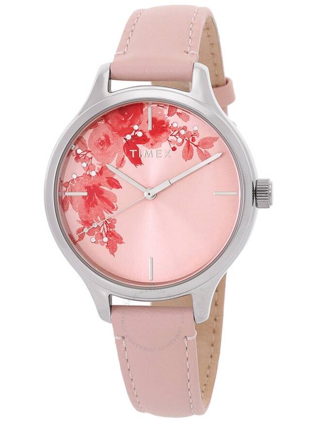 Timex Crystal Bloom Quartz Pink Dial Ladies Watch TW2R66600 - TIMEX - BALAAN 1