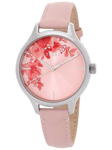 Timex Crystal Bloom Quartz Pink Dial Ladies Watch TW2R66600 - TIMEX - BALAAN 1