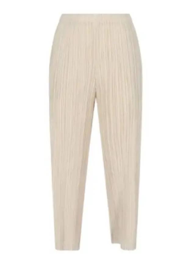 Thicker Bottoms 1 Wide Pants Cream - ISSEY MIYAKE - BALAAN 2