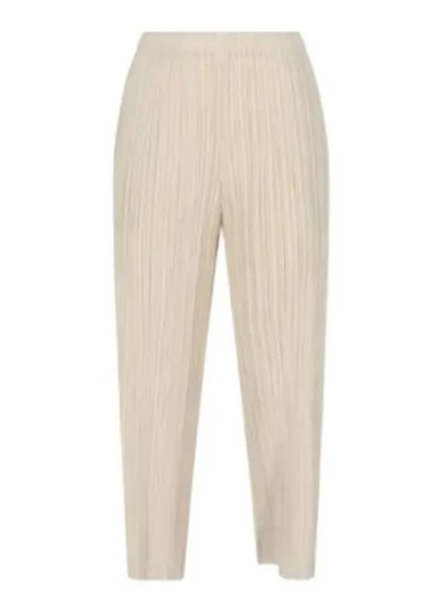 Thicker Bottoms 1 Wide Pants Cream - ISSEY MIYAKE - BALAAN 2