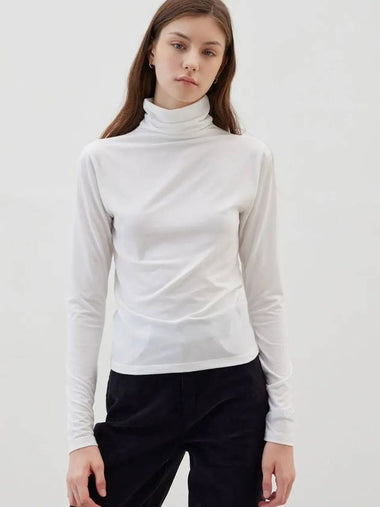 11 1 Sequential shipment soft turtleneck neck polar t shirt white - LESEIZIEME - BALAAN 1