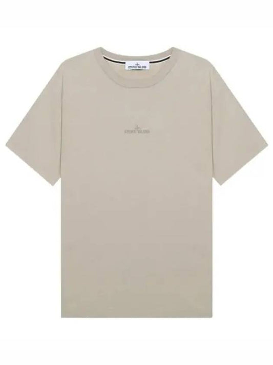 Small Logo Abbreviation Print T Shirt Men s Short Sleeve Tee - STONE ISLAND - BALAAN 1