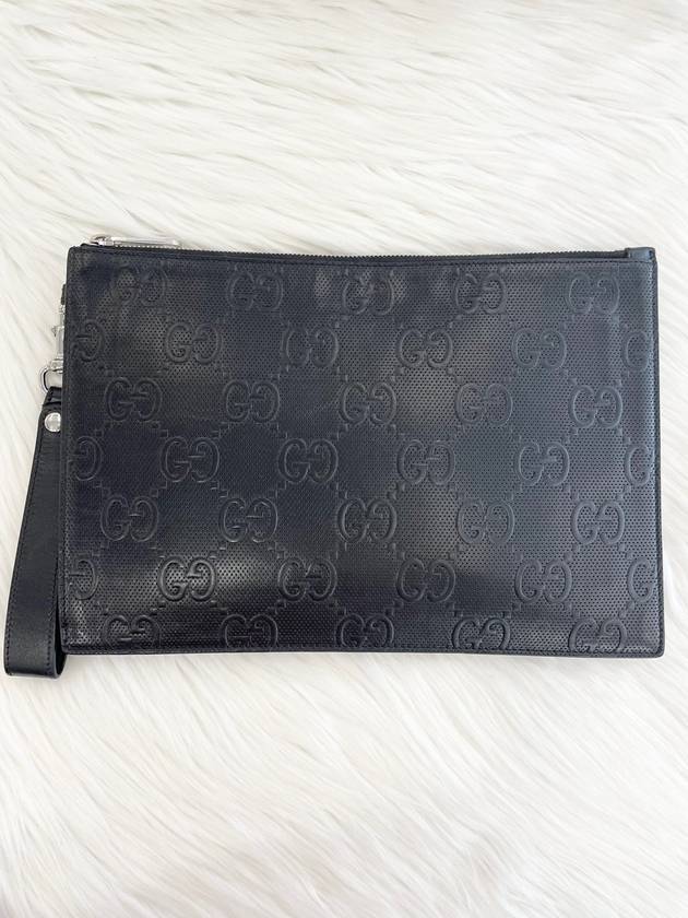 Women s GG Embossed Leather Clutch 625569 Condition A - GUCCI - BALAAN 3