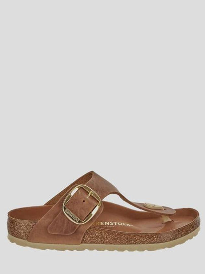 Gizeh Leather Flip Flops Brown - BIRKENSTOCK - BALAAN 2