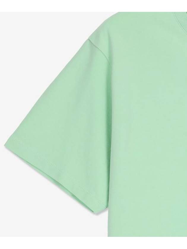 Mini Handwriting Logo Cotton Short Sleeve T-Shirt Mist Green - MAISON KITSUNE - BALAAN 6