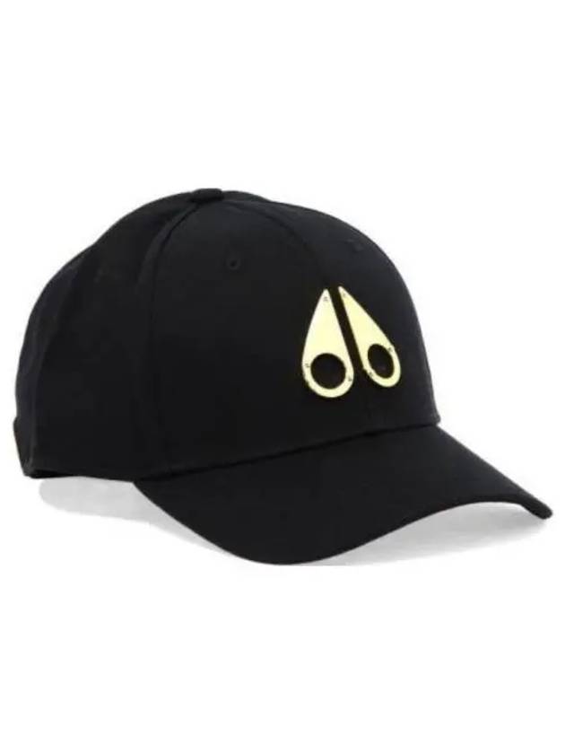 Metal Logo Icon Gold Ball Cap Black - MOOSE KNUCKLES - BALAAN 2