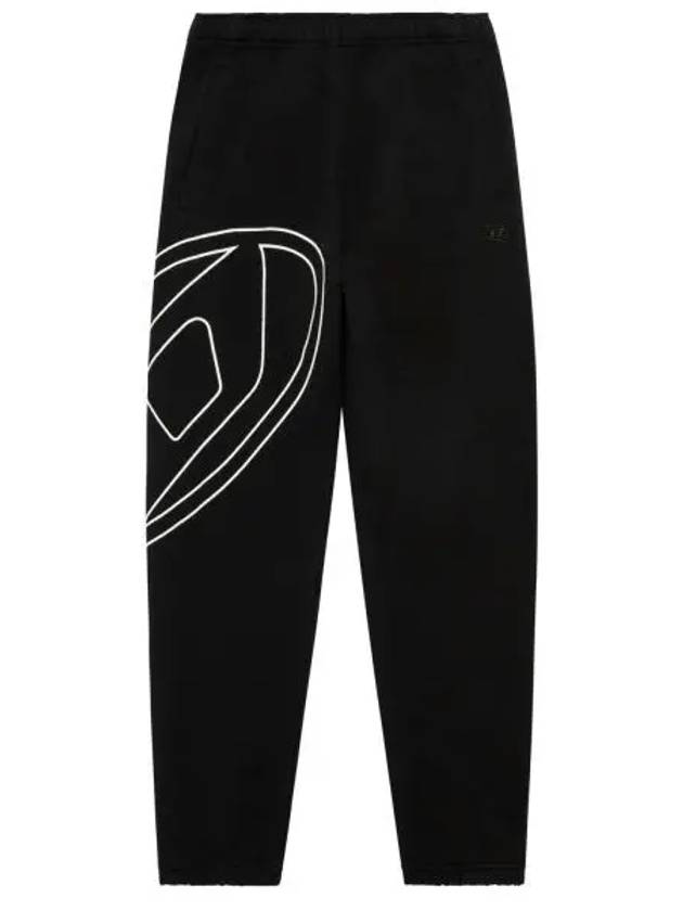 Mega Oval D Track Pant Black - DIESEL - BALAAN 2