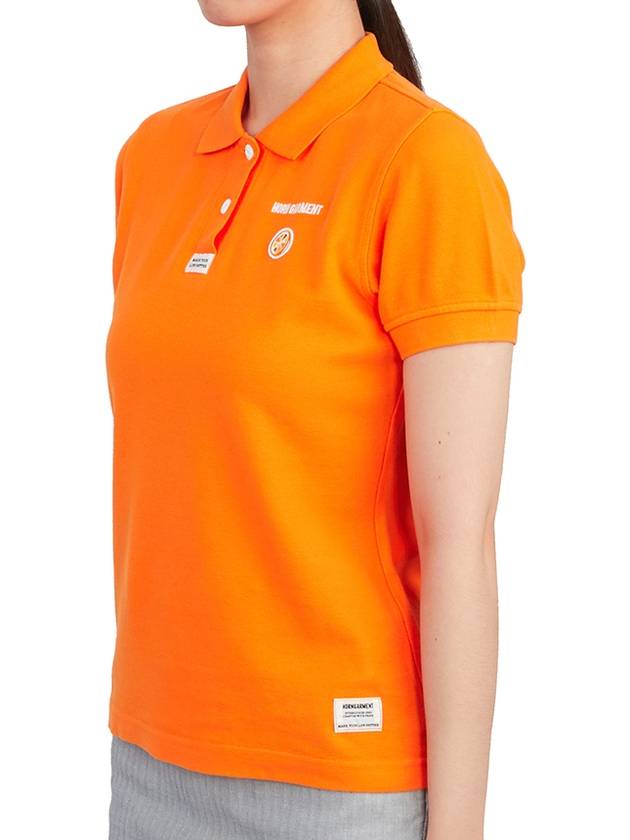 Women’s Icon Short Sleeve PK Shirt Orange - HORN GARMENT - BALAAN 4