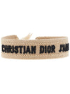 Embroidered Logo Bracelet Set Beige - DIOR - BALAAN 11