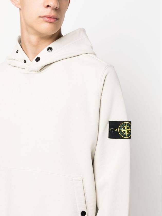 Garment Dyed Hoodie Plaster - STONE ISLAND - BALAAN 5